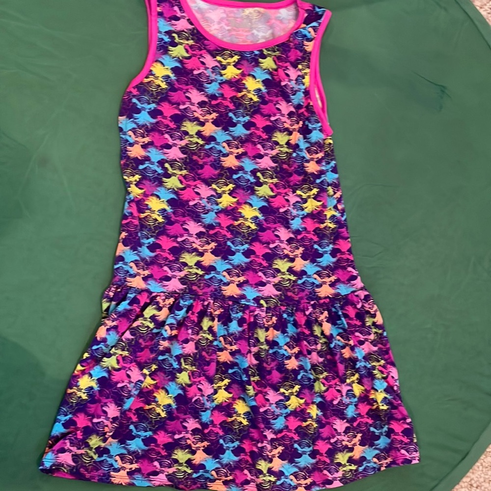 Girls Trolls dress size L/G 10-12